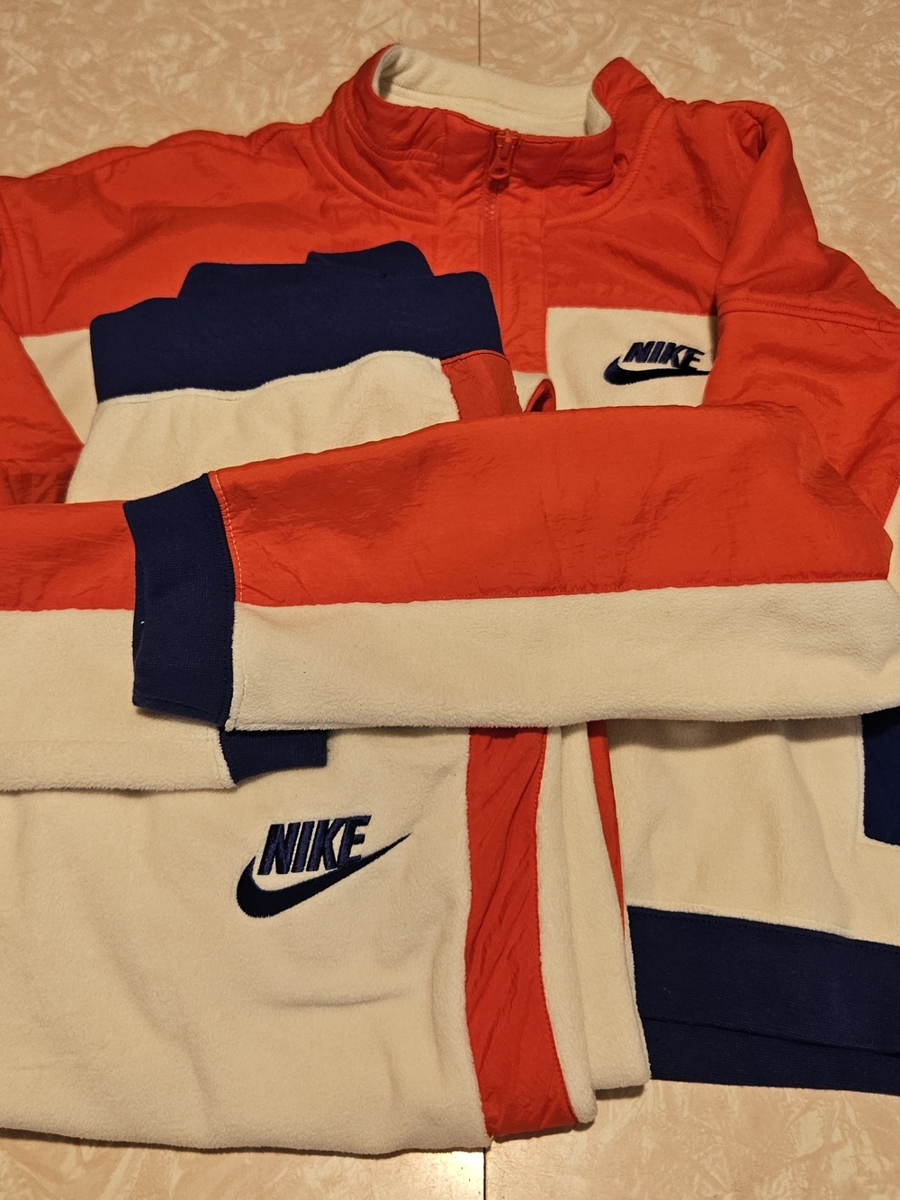 Nike Colorblock Jacket - Red, White & Blue Track Suit